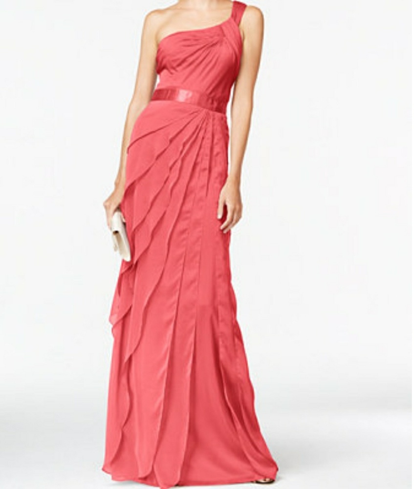 Wedding Guest Dress Adrianna Papell Coral size 6 Gown